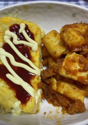簡単揚げ豆腐ツナ缶（写真右）-レシピのメイン写真