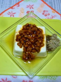 ピリ辛納豆の冷や奴-レシピのメイン写真