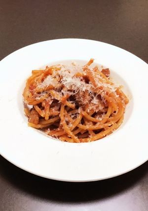 ローマ３大パスタ①アマトリチャーナ-レシピのメイン写真