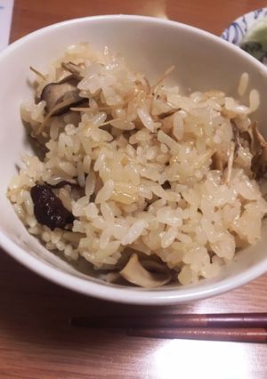 旨味がしみわたる　干キノコの炊き込みご飯-レシピのメイン写真