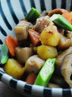 鶏肉と根菜の醤油糀煮-レシピのメイン写真
