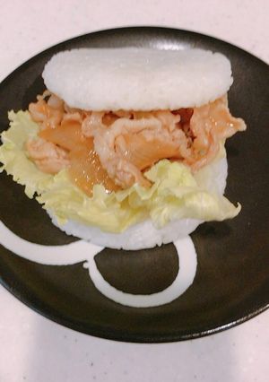 ご飯と生姜焼きで、生姜焼きライスバーガー-レシピのメイン写真