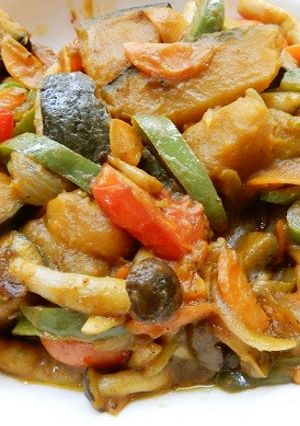 かぼちゃといろどり野菜のガラムマサラ炒め-レシピのメイン写真