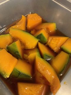 レンジでかぼちゃの煮物-レシピのメイン写真
