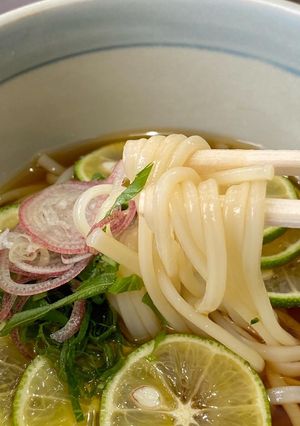 大葉とみょうがのすだち冷や麦-レシピのメイン写真