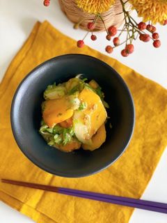 柿とセロリのシャキプチサラダ-レシピのメイン写真
