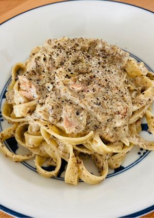 キノコのクリームパスタ-レシピのメイン写真