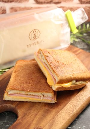 簡単！パニーニ　八天堂とろける食パン-レシピのメイン写真
