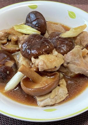 ガーリック風チキン&椎茸!(^^)!-レシピのメイン写真