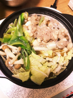 鶏挽き肉はんぺんのつくねで腸活さっぱり鍋-レシピのメイン写真