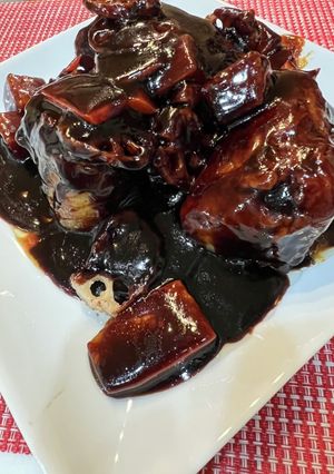 紅虎風真っ黒ゲンコツ黒酢酢豚(北京料理)-レシピのメイン写真