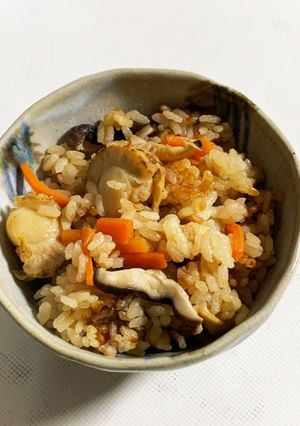 ベビーほたての炊き込みご飯-レシピのメイン写真