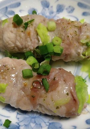 シャキシャキレタスの豚バラ巻き-レシピのメイン写真