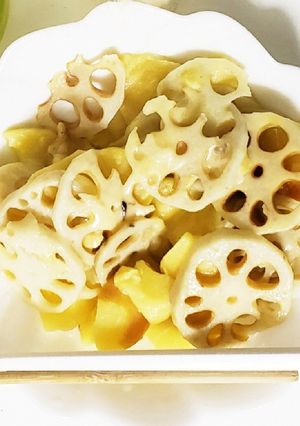 りんごとれんこんのチーズ炒め-レシピのメイン写真