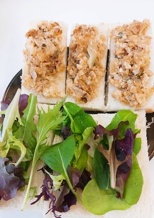 サバ玉ねぎペーストのサンドイッチ -レシピのメイン写真