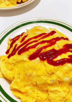 まいたけチキンライスのオムライス-レシピのメイン写真