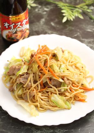 簡単！醤油焼きそば　ごま風味-レシピのメイン写真
