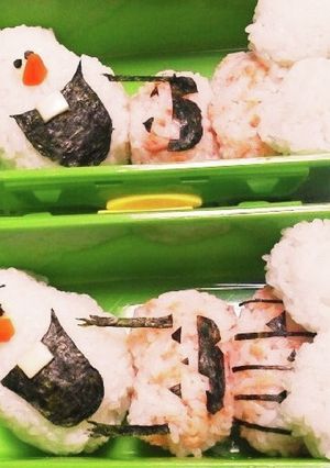 我が家☆ハロウィン仕様のおにぎり弁当♪-レシピのメイン写真