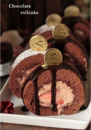 ショコラロールケーキ-レシピのメイン写真