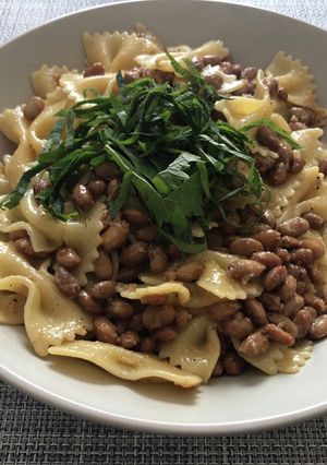 【海外生活】納豆パスタ-レシピのメイン写真