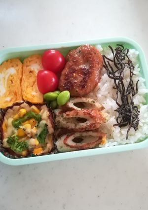 鶏つくね弁当 2021.10.18-レシピのメイン写真