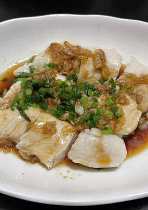 水晶鶏のねぎ醤油がけ♪-レシピのメイン写真