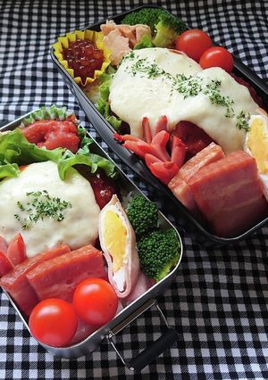 ❜21/10/18 チーズハンバーグ弁当-レシピのメイン写真
