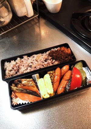 定番!シャケ弁当-レシピのメイン写真
