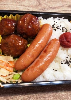 うずら肉団子弁当　1018-レシピのメイン写真