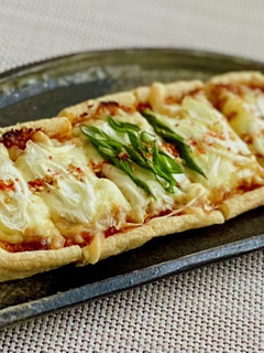 油揚の長葱チーズ焼き*市販の唐辛子味噌で-レシピのメイン写真