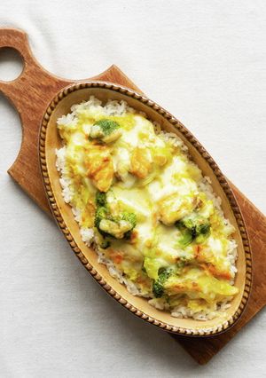 妊婦飯♪鮭とブロッコリーのカレードリア-レシピのメイン写真