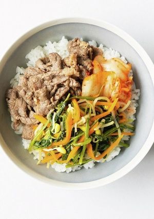 妊婦飯♪ほうれん草ナムルのビビンバ-レシピのメイン写真