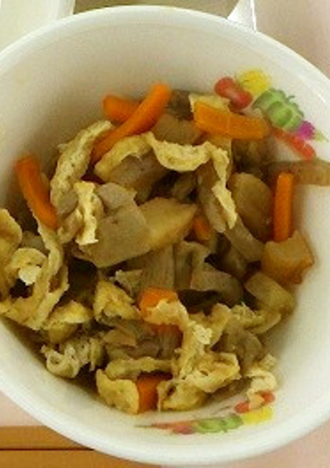 いもがらの煮しめ　★宇都宮学校給食-レシピのメイン写真