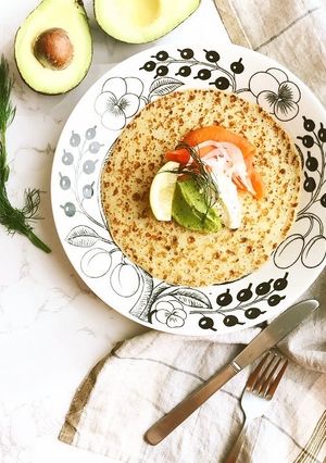 アボカド＆サーモンのお食事クレープ-レシピのメイン写真