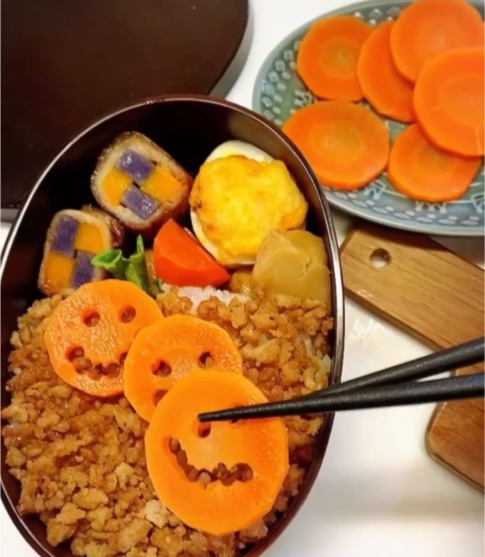 可愛いおかず簡単ハロウィン弁当-レシピのメイン写真