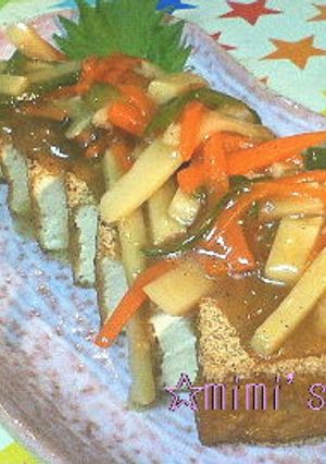 厚揚げの野菜あんかけ-レシピのメイン写真