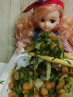 リカちゃん♡人参葉薬味納豆︎︎₍ᐢ‥ᐢ₎-レシピのメイン写真