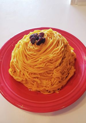 ラム&チーズクリームのかぼちゃモンブラン-レシピのメイン写真