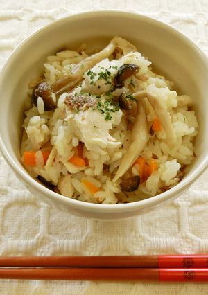 ぶりのミルク炊き込みご飯-レシピのメイン写真