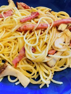 アヒージョの残りでオイルパスタ-レシピのメイン写真