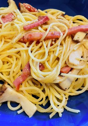 アヒージョの残りでオイルパスタ-レシピのメイン写真