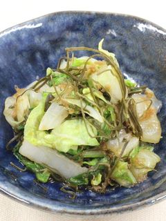 白菜ときざみ昆布のポン酢和え-レシピのメイン写真