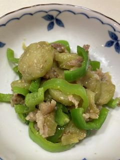 ナスとピーマンの味噌炒め-レシピのメイン写真