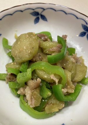 ナスとピーマンの味噌炒め-レシピのメイン写真