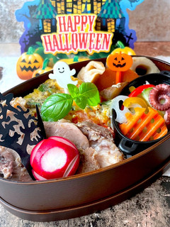 神無月18日 煮豚 ハロウィン弁当-レシピのメイン写真