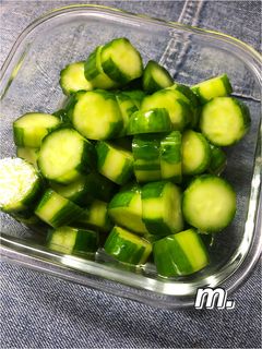簡単!きゅうりの漬物!切って漬けるだけ!-レシピのメイン写真