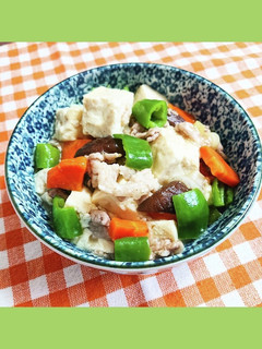 白い麻婆豆腐万願寺とうがらし入り-レシピのメイン写真