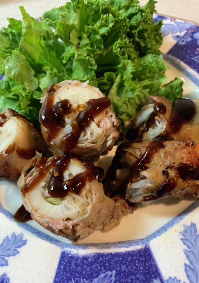 ちくわのロール巻き　お好み焼き風-レシピのメイン写真