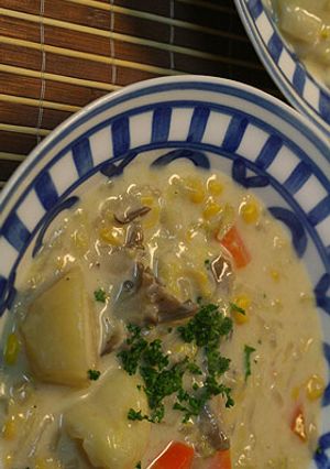 白菜入り♡コーンクリームシチュー-レシピのメイン写真