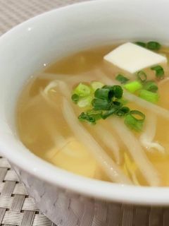 豆腐ともやしの中華風スープ-レシピのメイン写真
